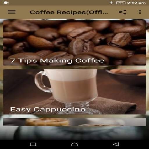 Coffee Recipes(Offline) screenshot 2