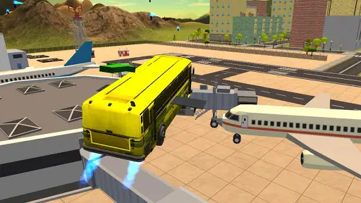Flying City Bus Simulator 2016 screenshot 1