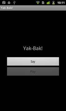 Yak Bak Lite screenshot 1