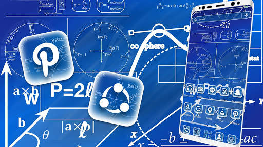 Math Geometry Launcher Theme screenshot 2
