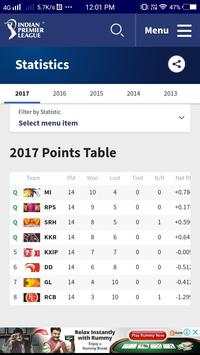 ipl cricket real schedule 2018 screenshot 5