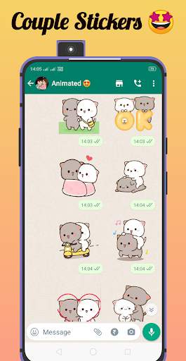 Peach Goma - Animated Stickers 3 تصوير الشاشة