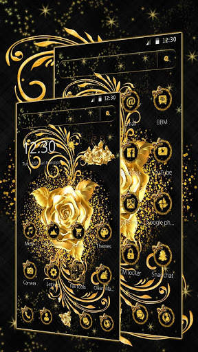 Golden Rose Bow Theme screenshot 3