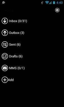 GOSMS WP7 Blue Theme Free screenshot 5