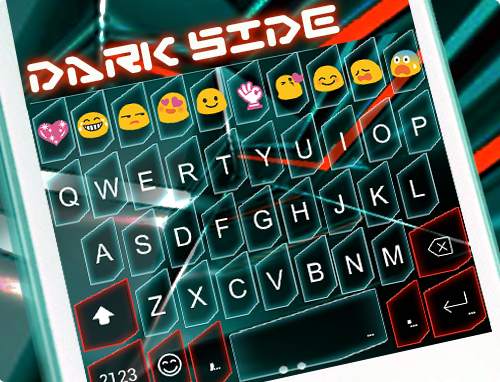 Dark Side Emoji Keyboard Theme स्क्रीनशॉट 5