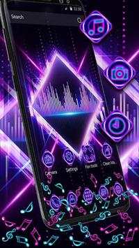 Neon Music Beats Light Gravity Theme screenshot 1