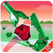 Real Bottle Stone Shoot 3D icon