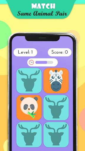 Animal Memory Game for Kids-Free Memory Match Game screenshot 2