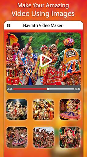 Navratri Video Maker Music : Photo Video Maker screenshot 2