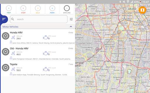 Vinaa Car tracking & Fleet management app स्क्रीनशॉट 9