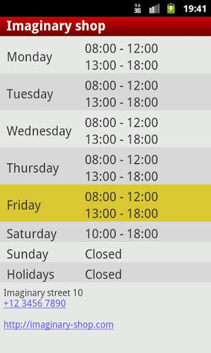 My Old Opening Hours screenshot 3