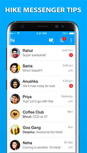Hike Messenger Group Sticker Chat Tips screenshot 4