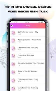 My Photo Lyrical Status Video Maker With Song screenshot 5