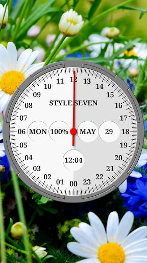 One Hand Analog Clock-7 1 تصوير الشاشة