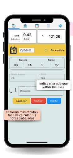 Horas Trabajadas screenshot 4