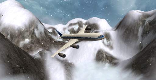 Flight Simulator Snow Plane 3D screenshot 2