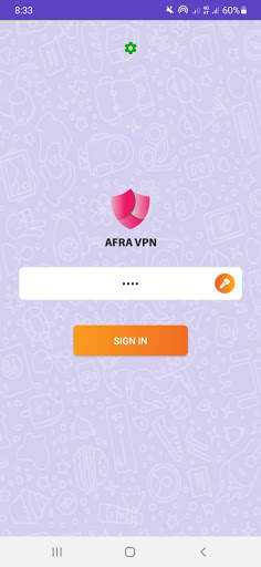 Afra VPN screenshot 1