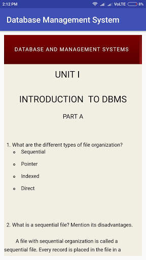 DBMS screenshot 1