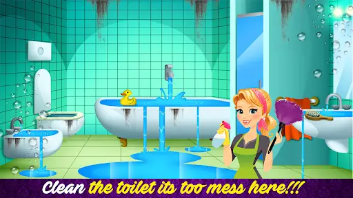 Barbie House Cleaning Game screenshot 2