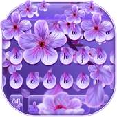 Cherry Blossoms Purple Keybaord 10001002