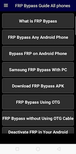 FRP Bypass Guide All phones screenshot 1