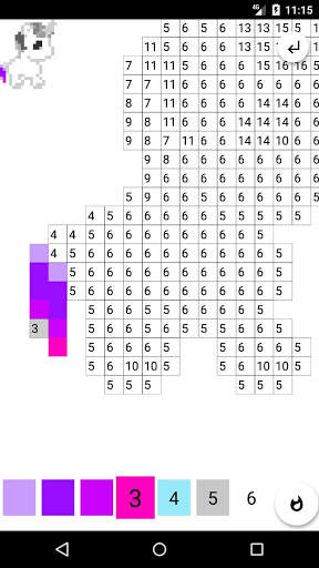 Coloring by numbers unicorns pixel screenshot 5