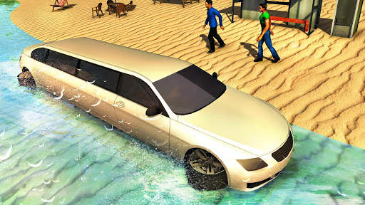 Beach Water Surfer Limousine Car Driving Simulator screenshot 10