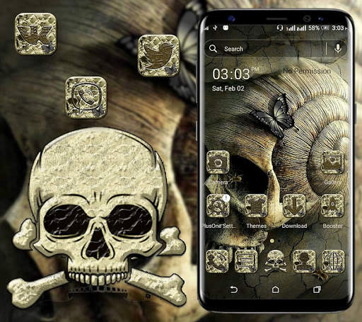 Fantasy Skull Launcher Theme screenshot 1