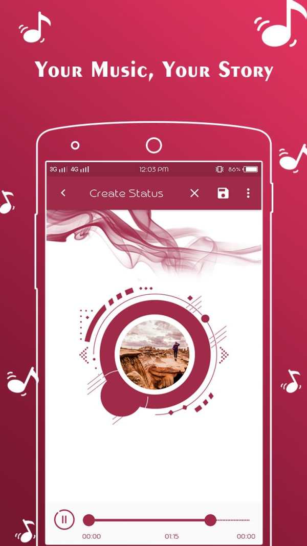 Audio Status Maker - Status Art screenshot 4