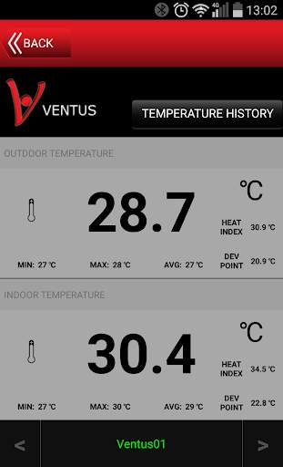 Ventus BT Weather Station скриншот 2