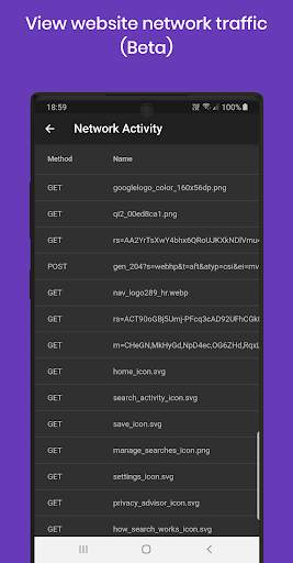 Dev Browser: Proxy, JS Console, Web Edit Inspect screenshot 3