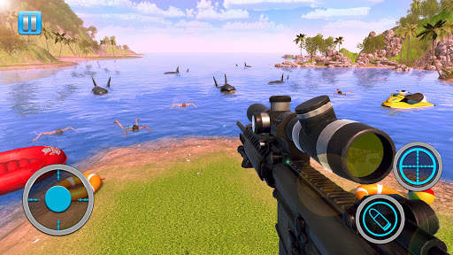 Whale Shark Attack FPS Sniper - Shark Hunting Game screenshot 1