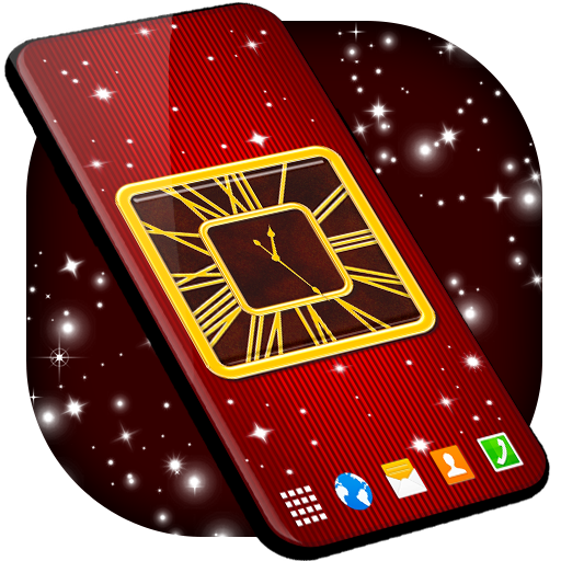Square Analog Clock Wallpaper icon