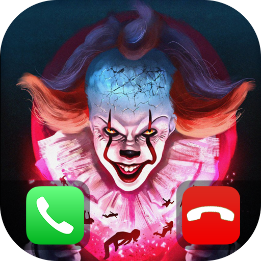Pennywise Call - fake video with scary clown games icon