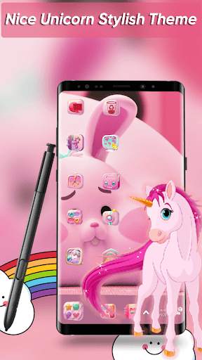 Nice Unicorn Theme for Computer Launcher screenshot 1