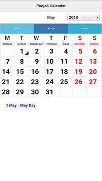 Punjab Calendar screenshot 3