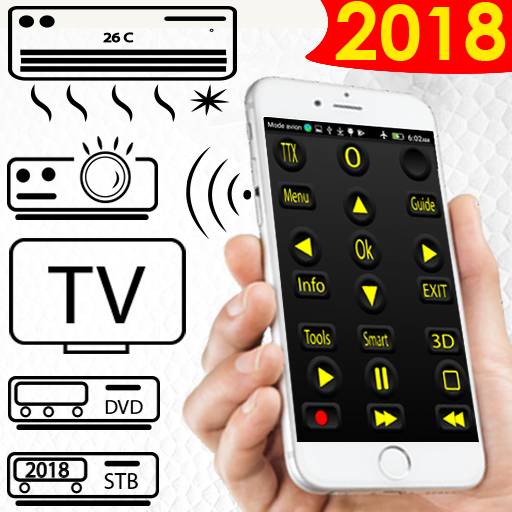 TV &amp; AC &amp; Set Top Box  - Remote control new أيقونة