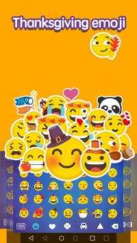 Emoji Keyboard：Thanksgiving 1 تصوير الشاشة
