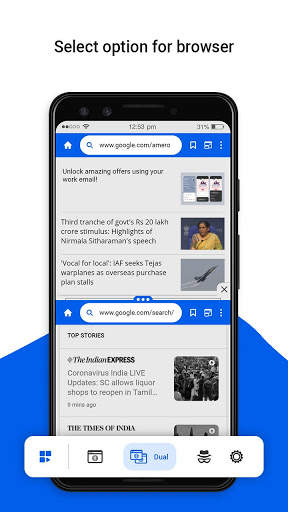 Private Dual Browser with Split Screen screenshot 3