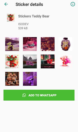 Stickers Teddy Bear for whatsapp screenshot 1