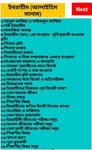 ২১ জন নবীদের জীবনী скриншот 5