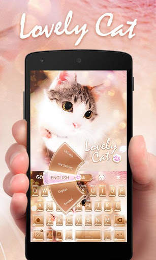Lovely Cat Keyboard Theme स्क्रीनशॉट 2
