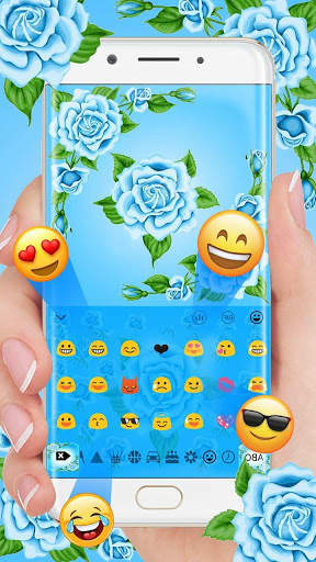 Blue Rose Keyboard Theme screenshot 3