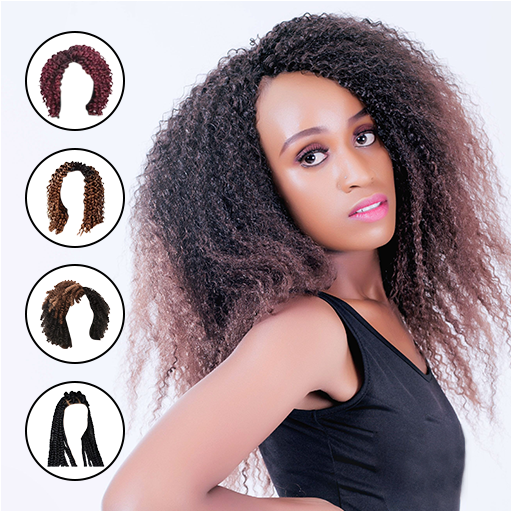 African Woman Hairstyle Editor: Braid, Cornrow icon