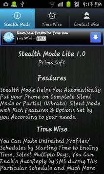 Stealth Mode Lite screenshot 1