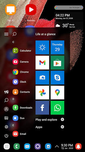 S21 theme for computer launcher screenshot 5