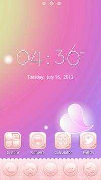 Pink girl GO Launcher Theme screenshot 3