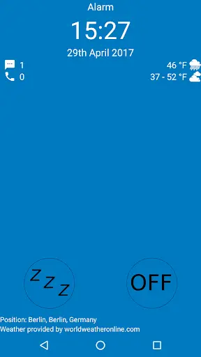 Speaking alarm clock screenshot 2