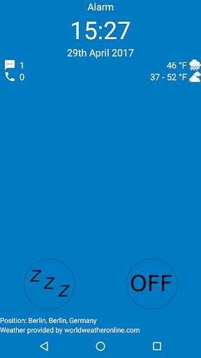 Speaking alarm clock screenshot 2