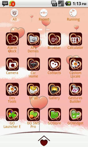 My Valentine GO Launcher Theme screenshot 4